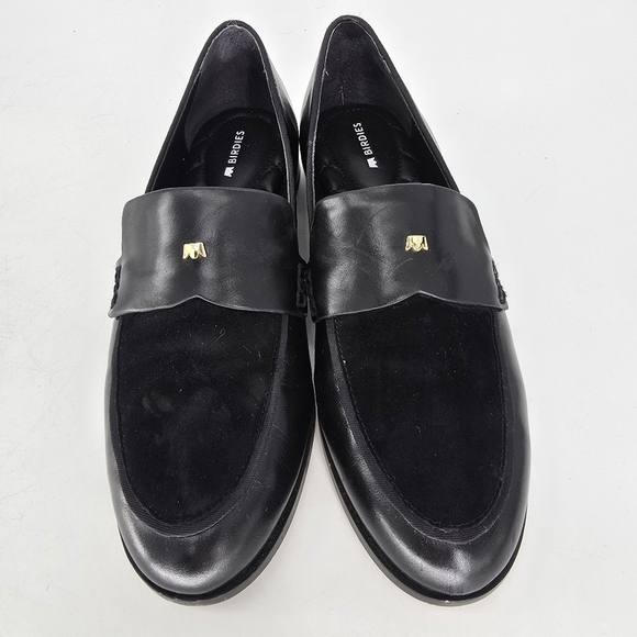 Birdies Women black Loafer starling 20 flats slip on suede leather size 8 - Picture 3 of 11